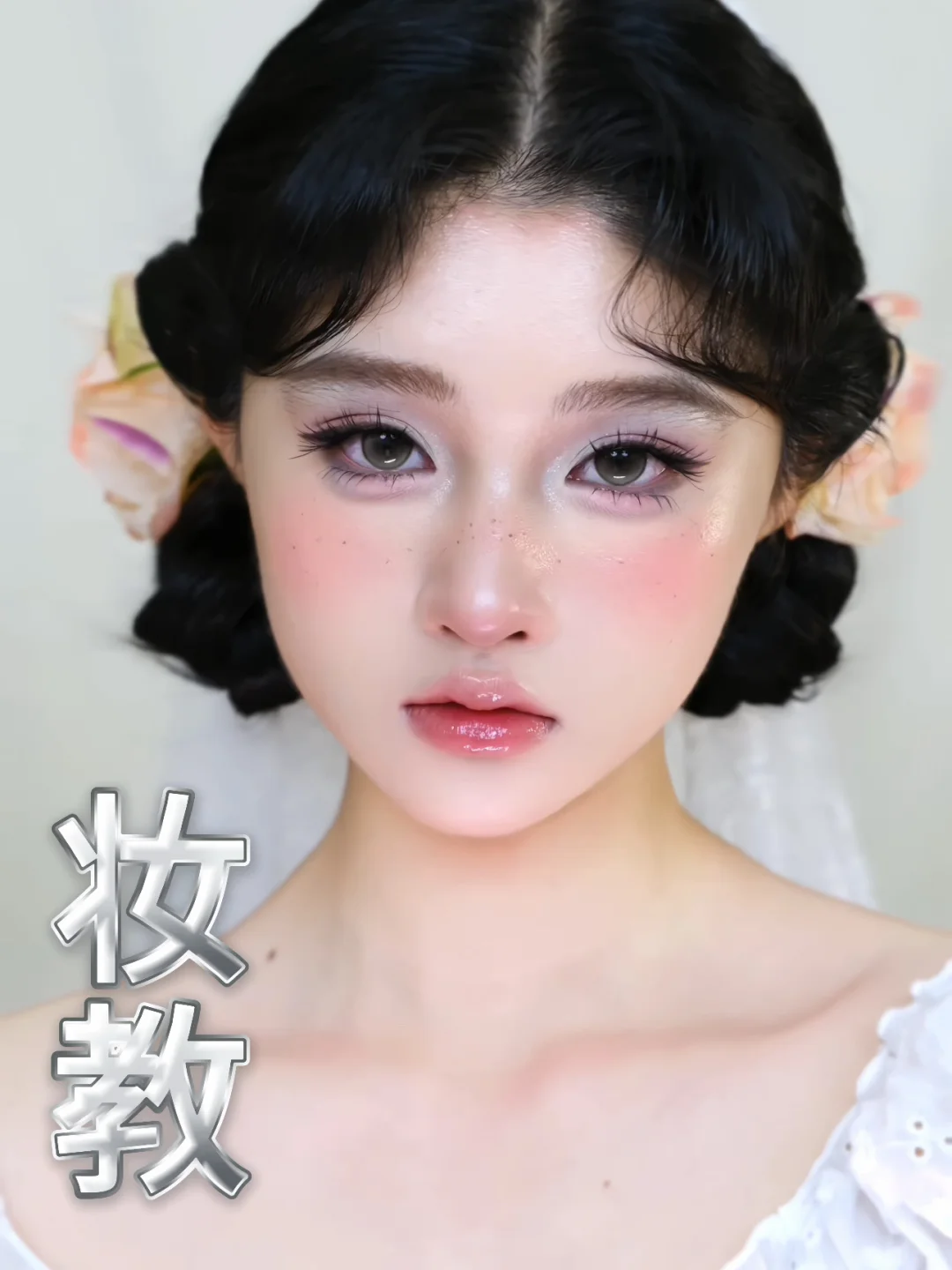 油画少女妆教！4min超详细跟练版